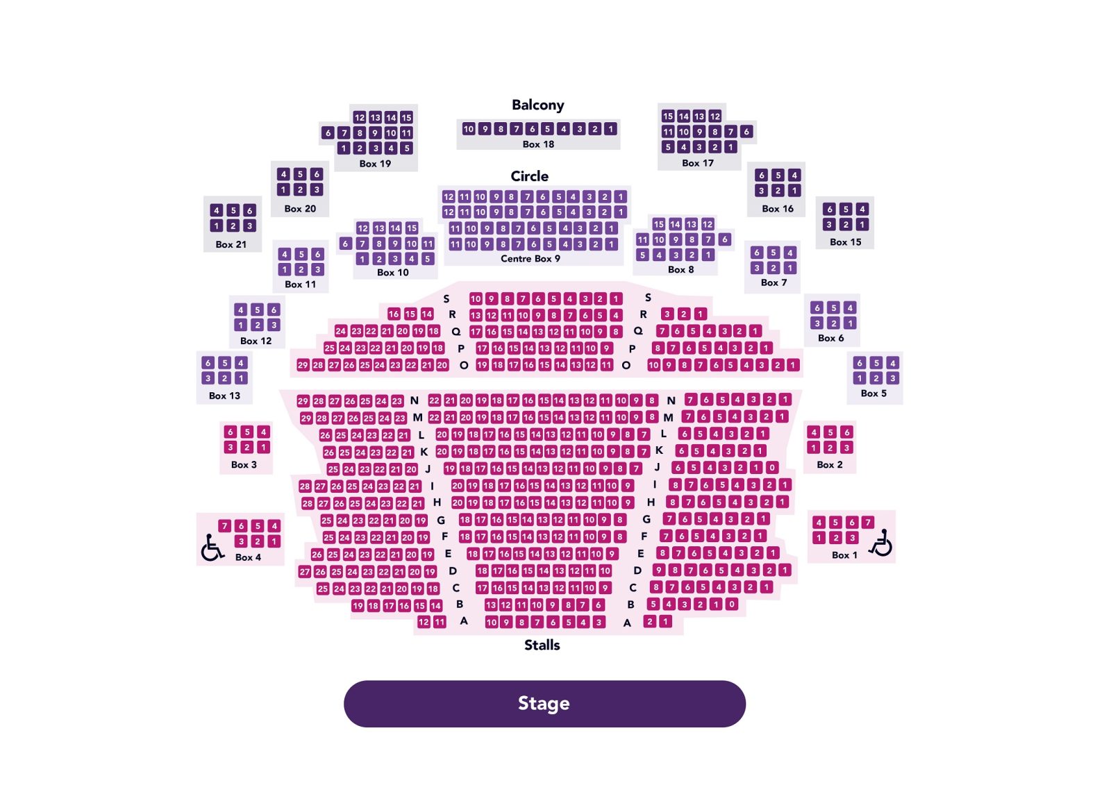 Seating Plan - Forum Theatre